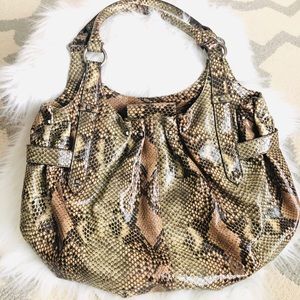 Snake Print Purse with lots of storage